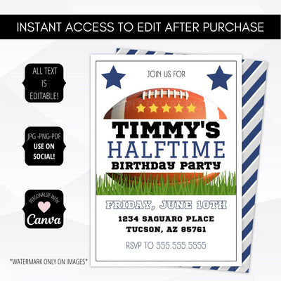 sports theme birthday party