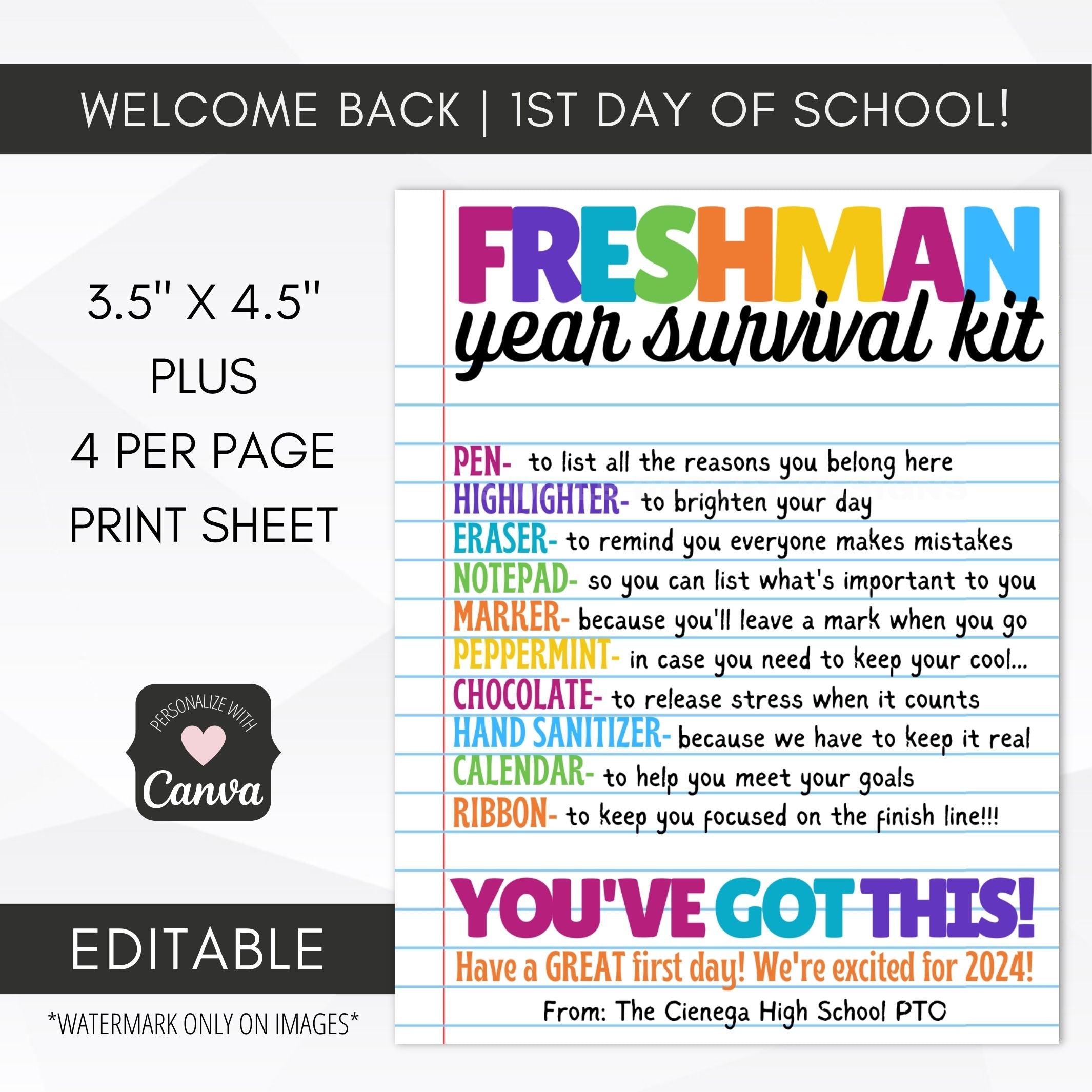 freshman survival kit