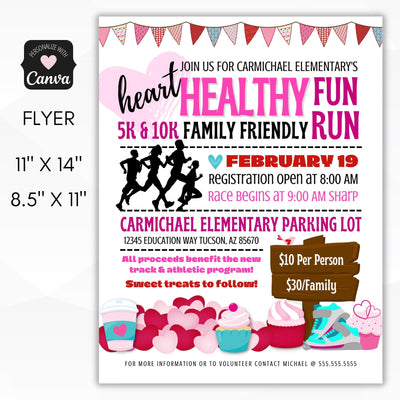 healthy fun run flyer