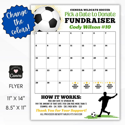 soccer pick a date to donate