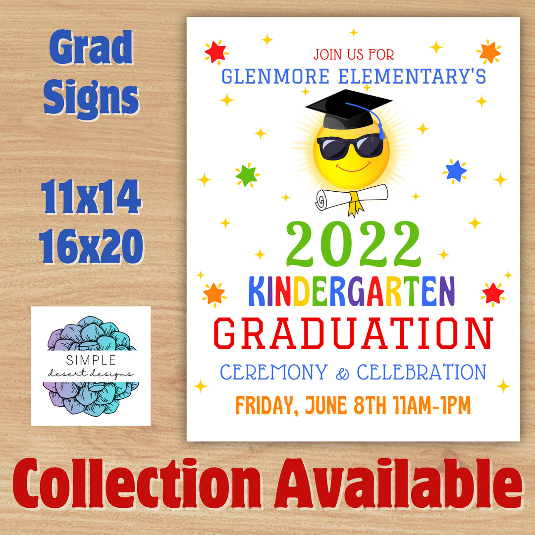 Future is Bright Graduation Ceremony Sign Set Editable Template ...