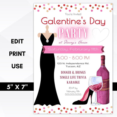 galentines party invitation