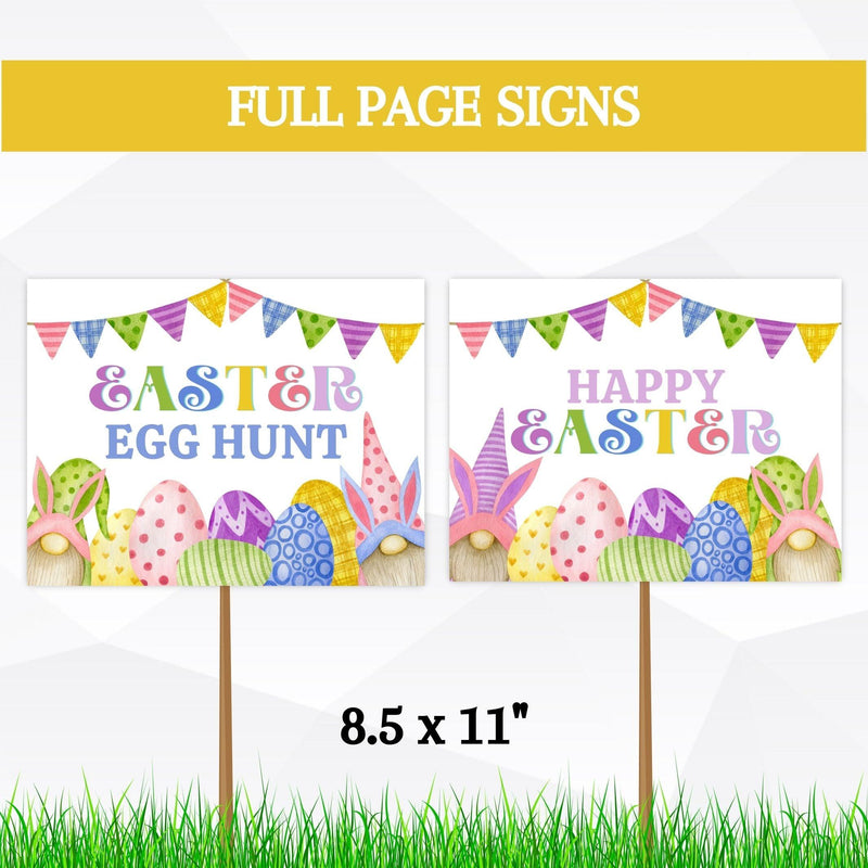 printable easter egg hunt signs