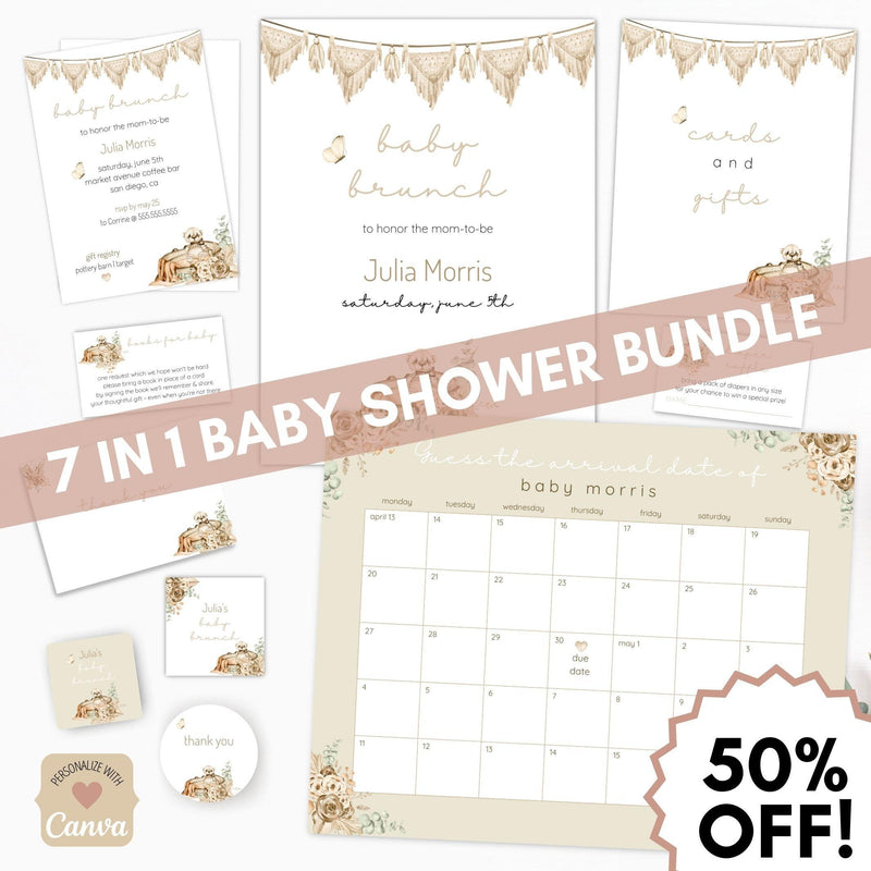 boho baby shower