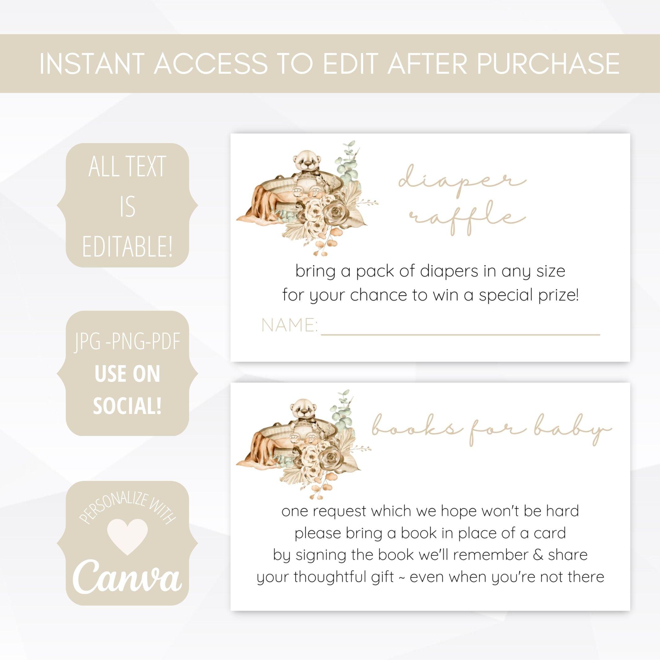 bohemian baby shower books for baby template
