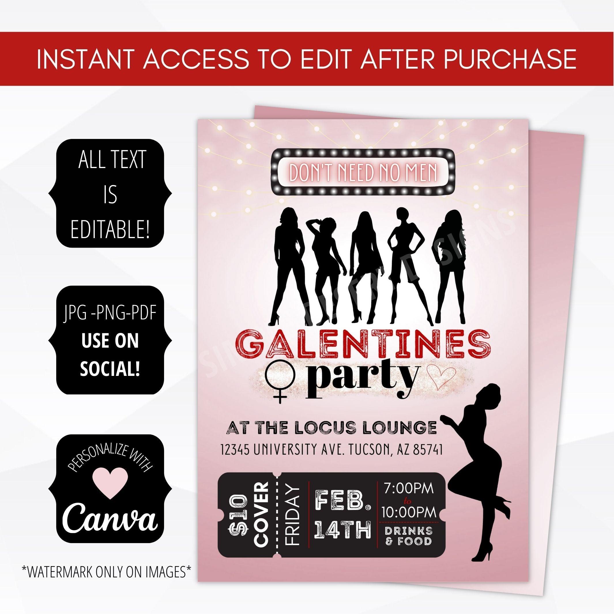 Girls Night Invitations