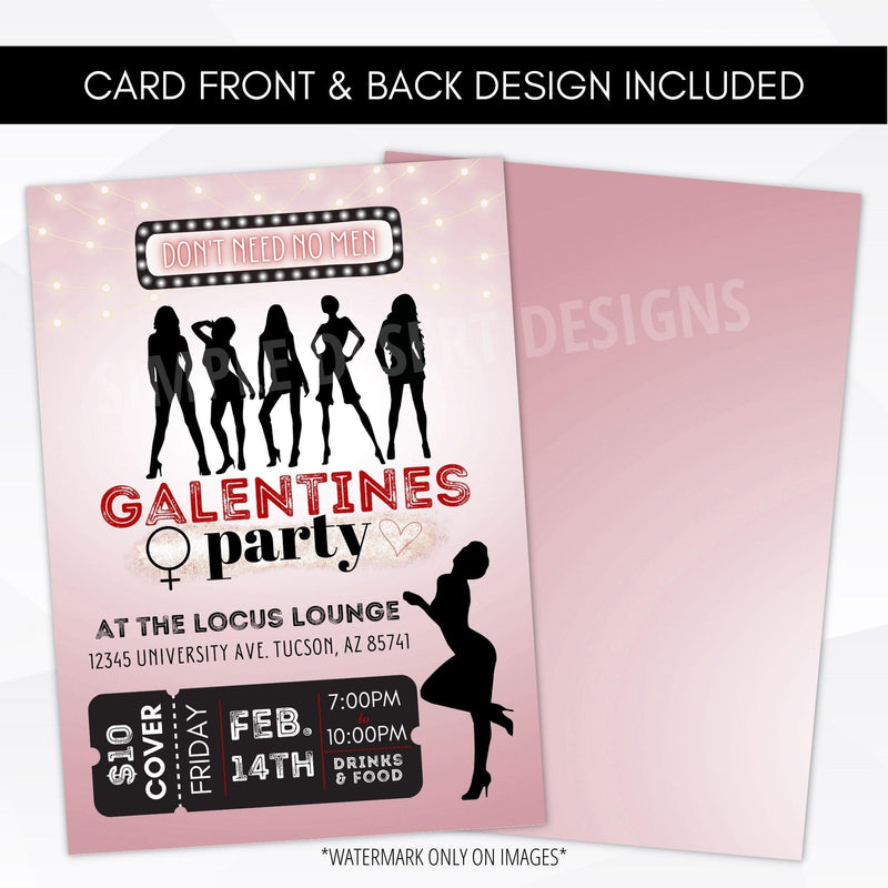 Galentines Dinner Party Invitation