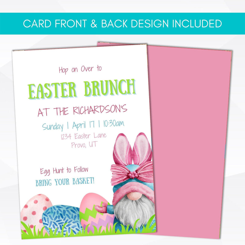 editable Easter egg hunt invitations