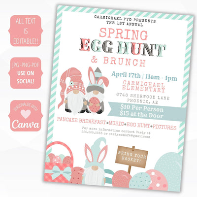 Egg hunt fundraiser flyer