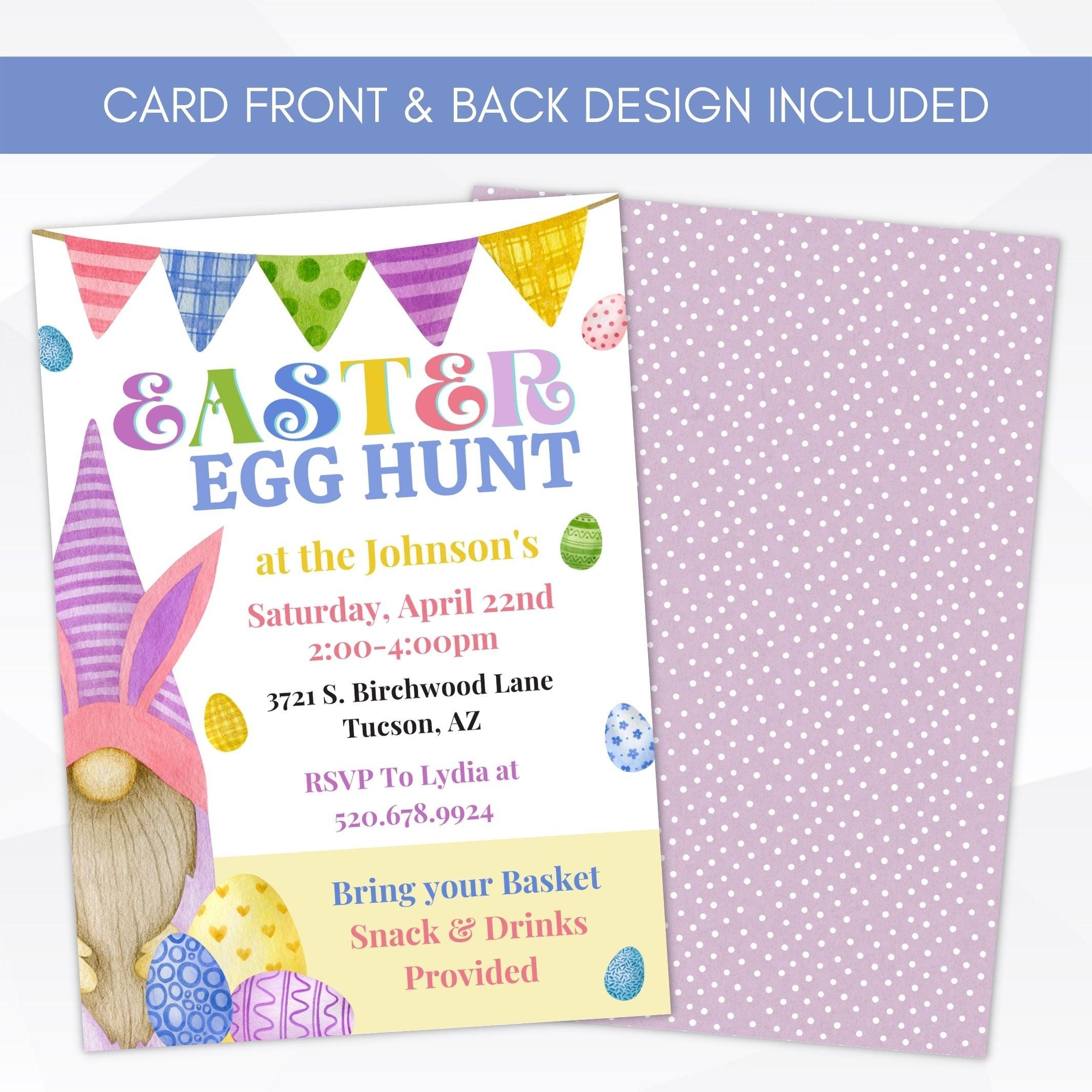 egg hunt invitation templates