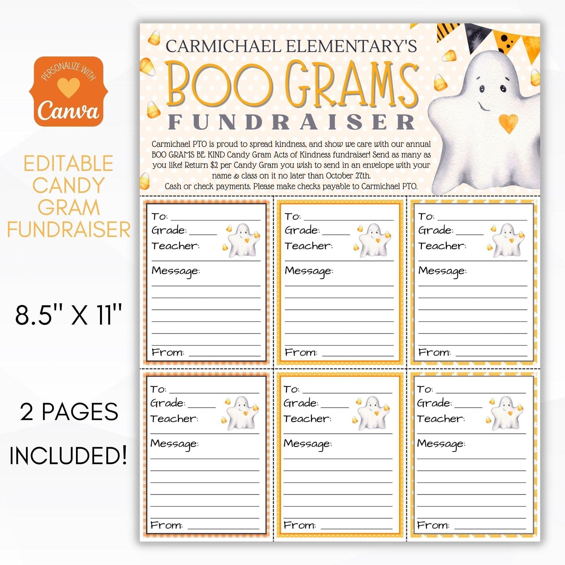Free Printable Boo Gram Template FREE Templates