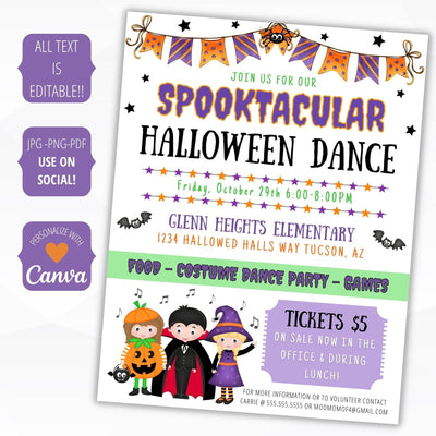 school pto pta halloween dance theme idea