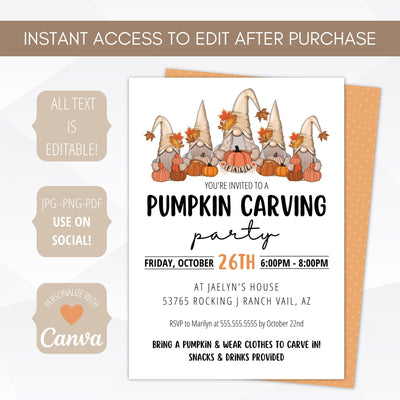 cute kids halloween printable invitation template