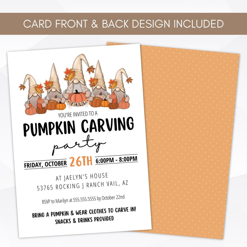 printable halloween trunk or treat invitation