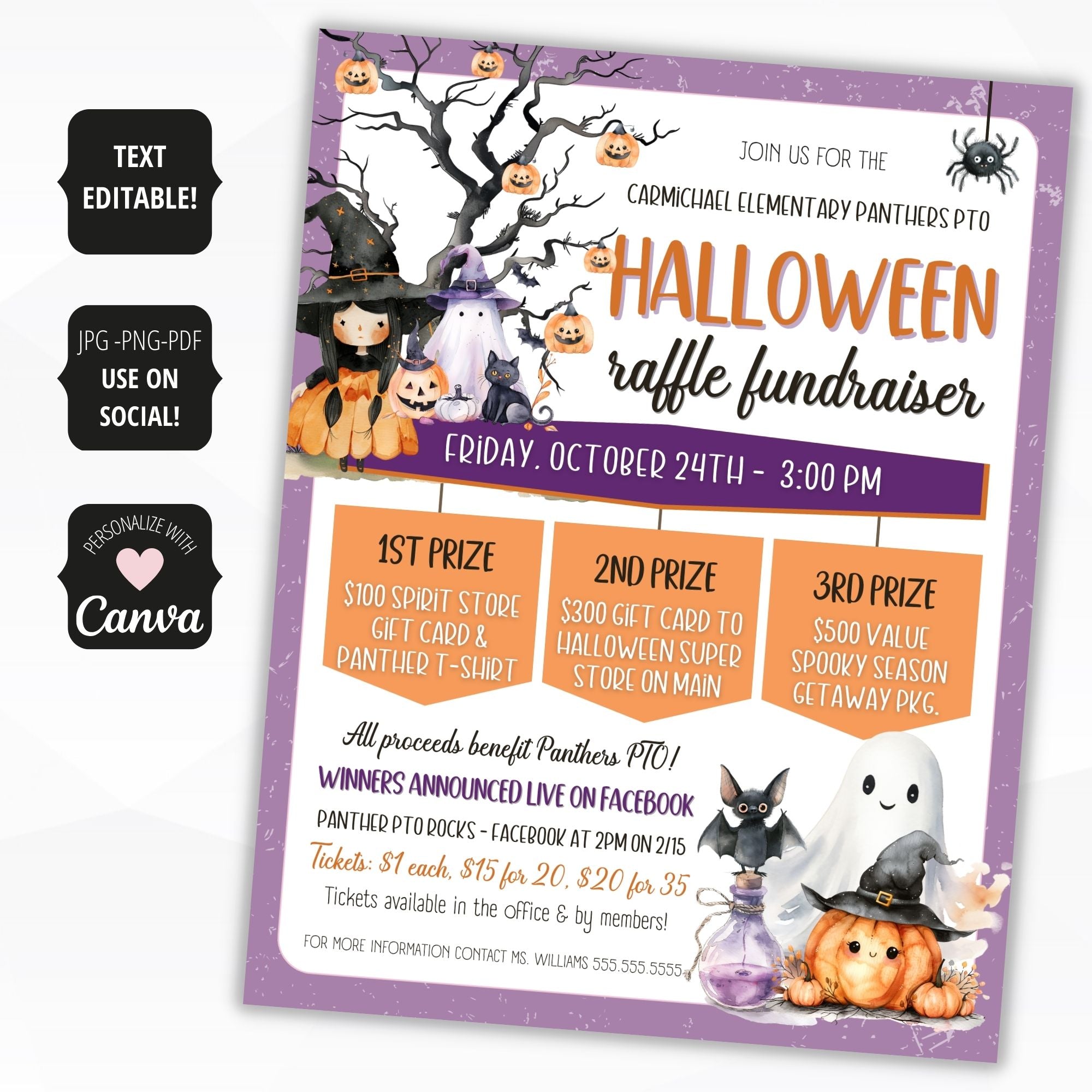 halloween-raffle-fundraiser-flyer-tickets-simple-desert-designs for Free Printable Halloween Raffle Tickets Halloween Raffle Fundraiser Flyer Tickets – Simple Desert Designs for Free Printable Halloween Raffle Tickets