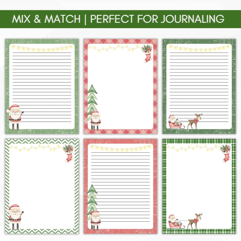 printable journal paper writing paper set