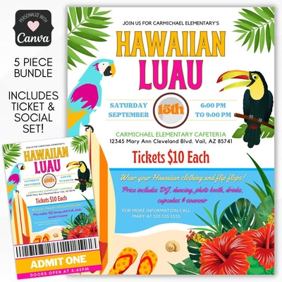 hawaiian luau party ideas