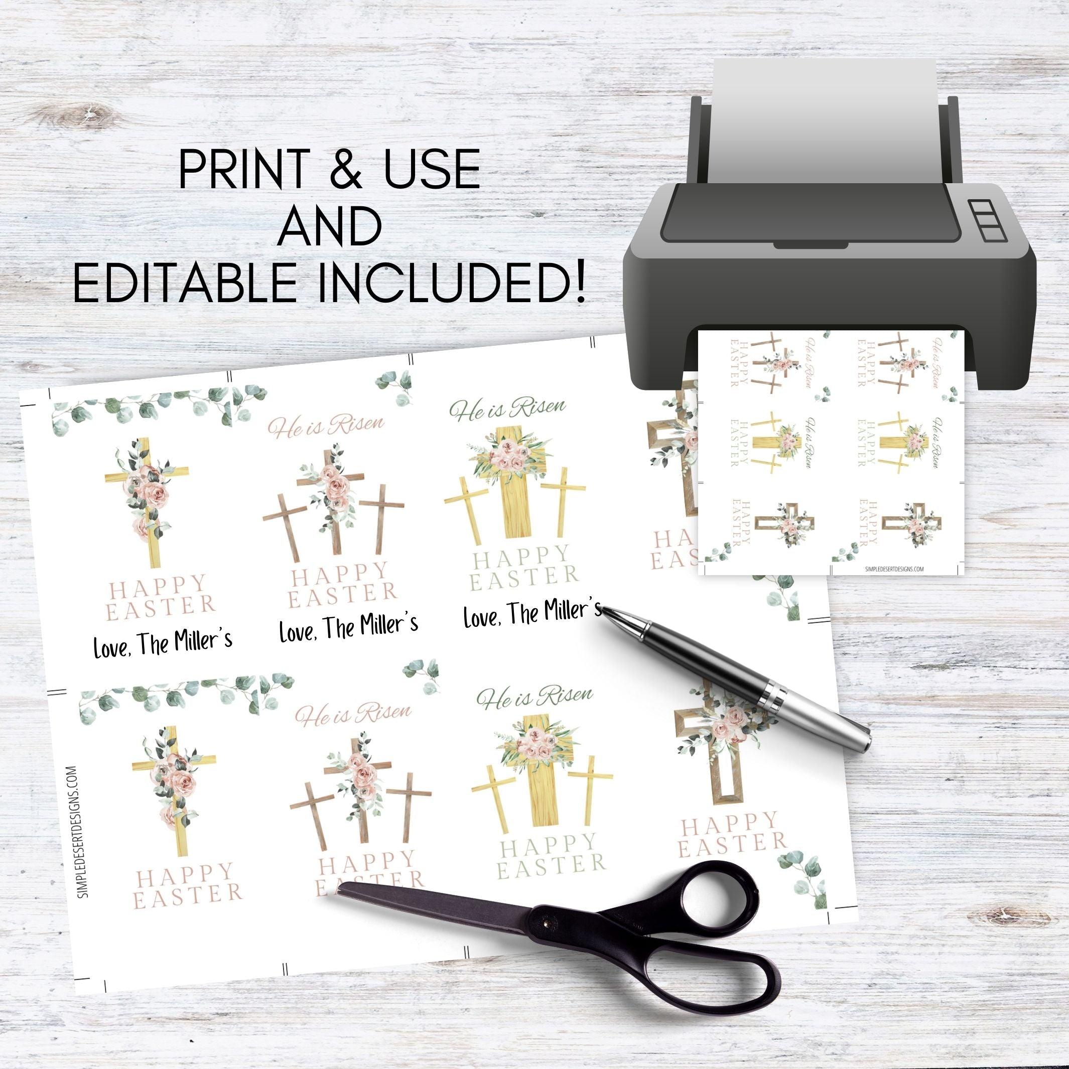 printable easter tags for christians