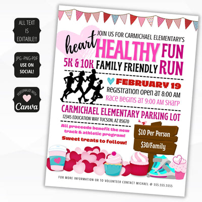 american heart health event flyer