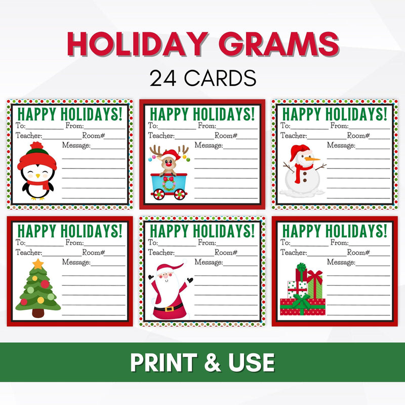 holiday candy gram fundraiser printable