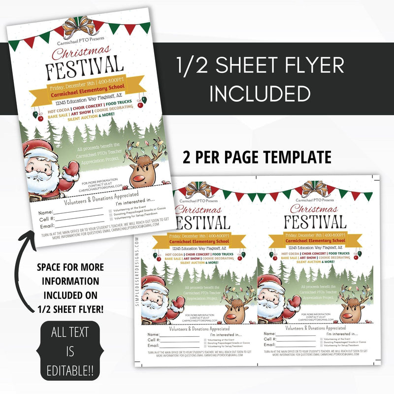 Christmas Decor Sale Flyer Ad Social Media Template