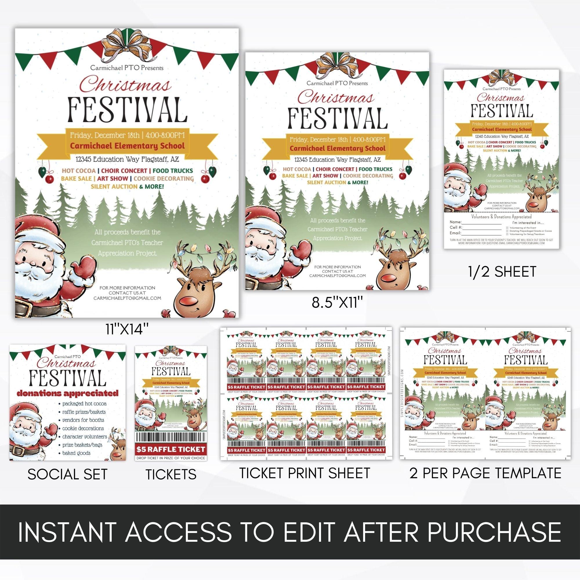 school PTO PTA winter fundraiser idea