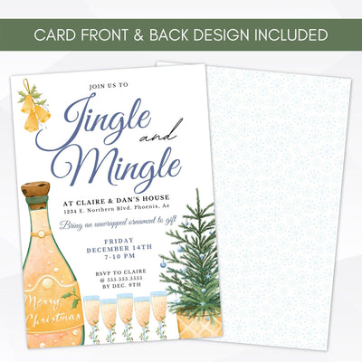 jingle and mingle christmas party invite