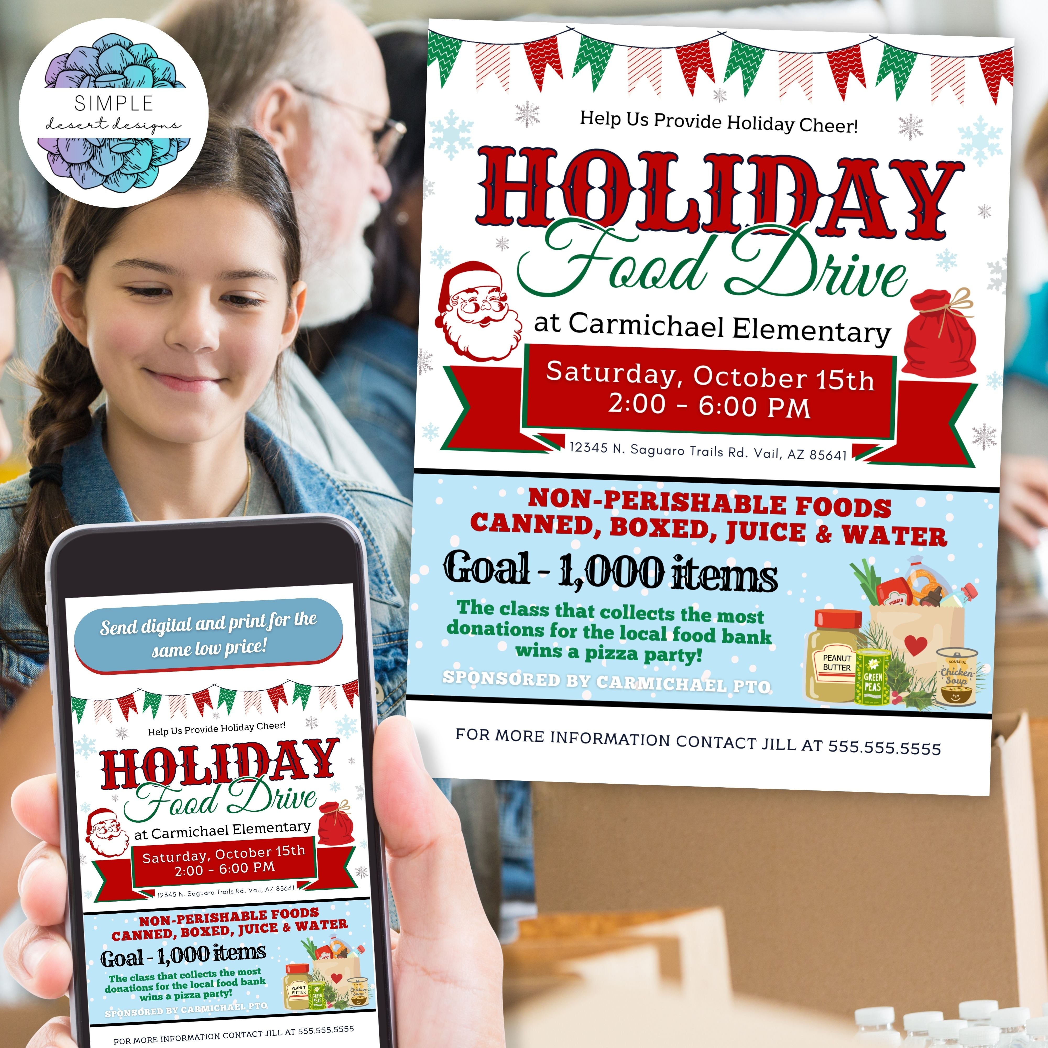 food donation flyers for canned food drive non perishable pantry donation closet invitations