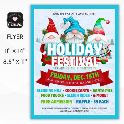 holiday festival flyer templates