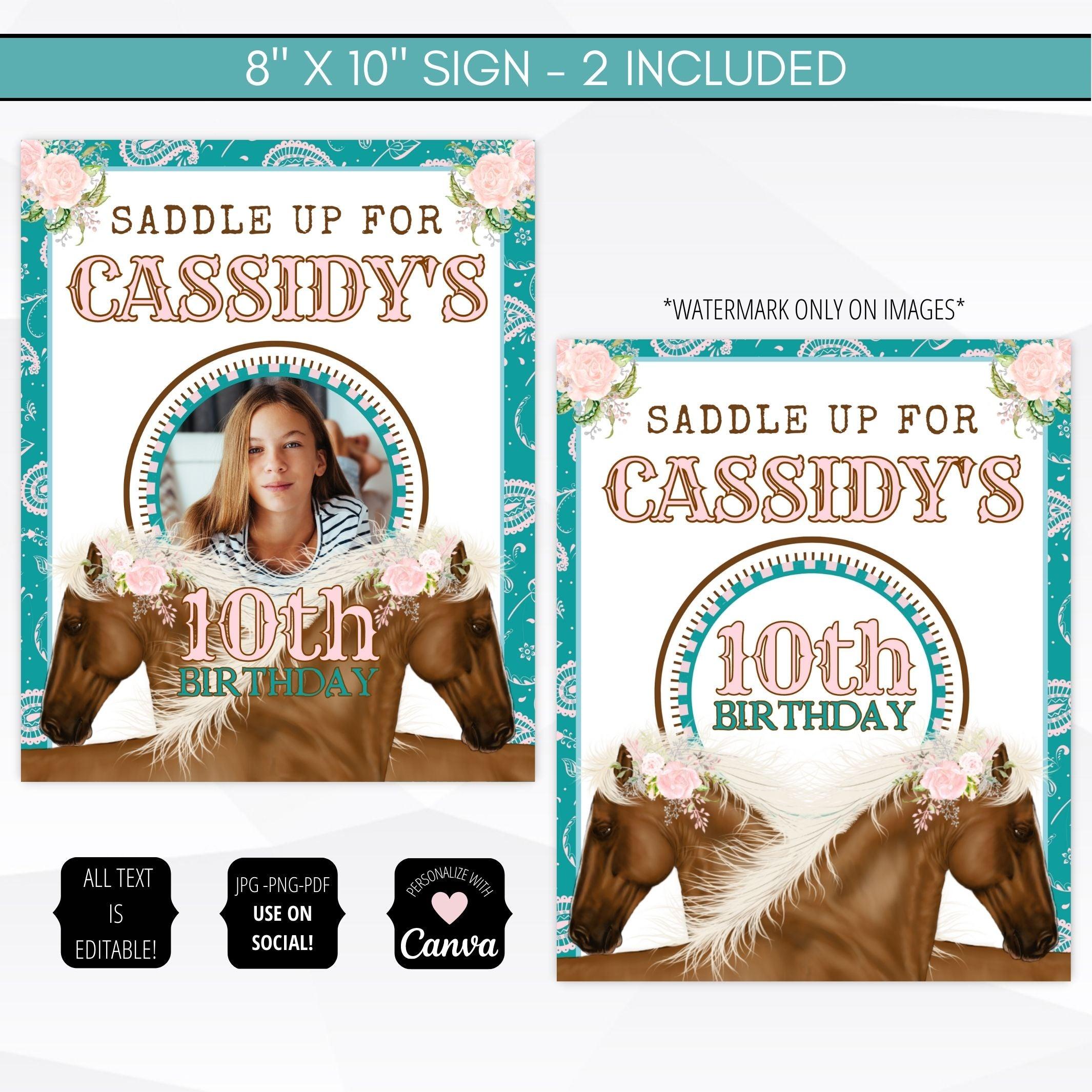 horse theme party supply bundle