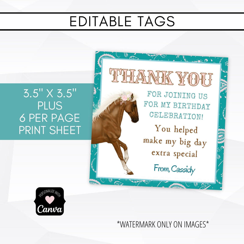 Horse Theme Birthday Bundle – Simple Desert Designs horse-theme-birthday-bundle-simple-desert-designs