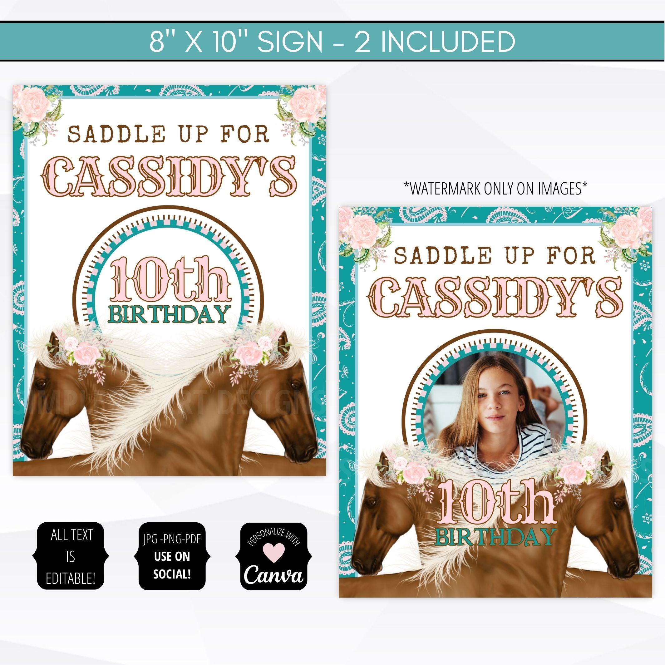 horse theme party supply bundle