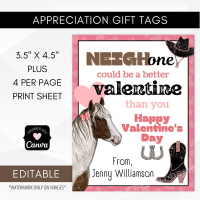 Horse Valentines for girls