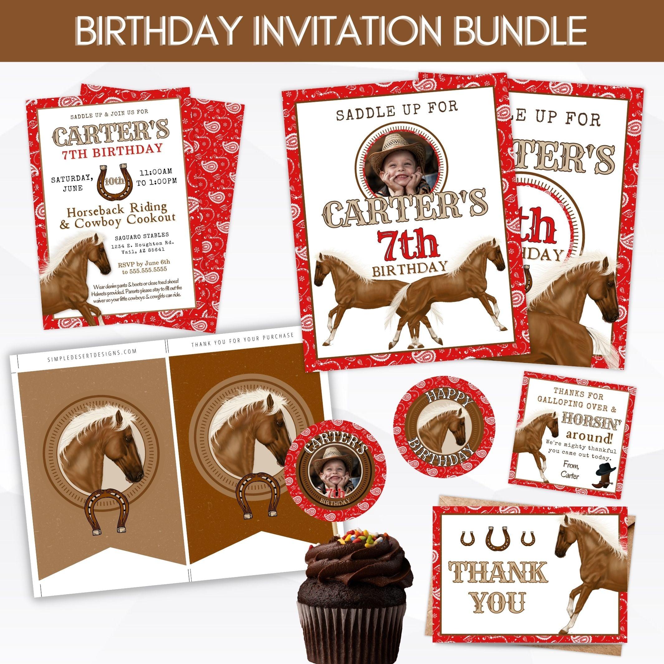 custom DIY birthday invitations