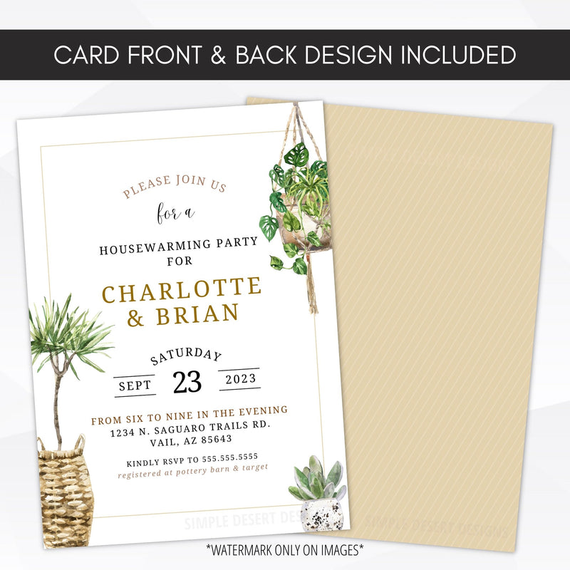 neutral housewarming party e invite