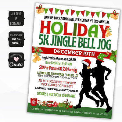 jingle bell jog flyer