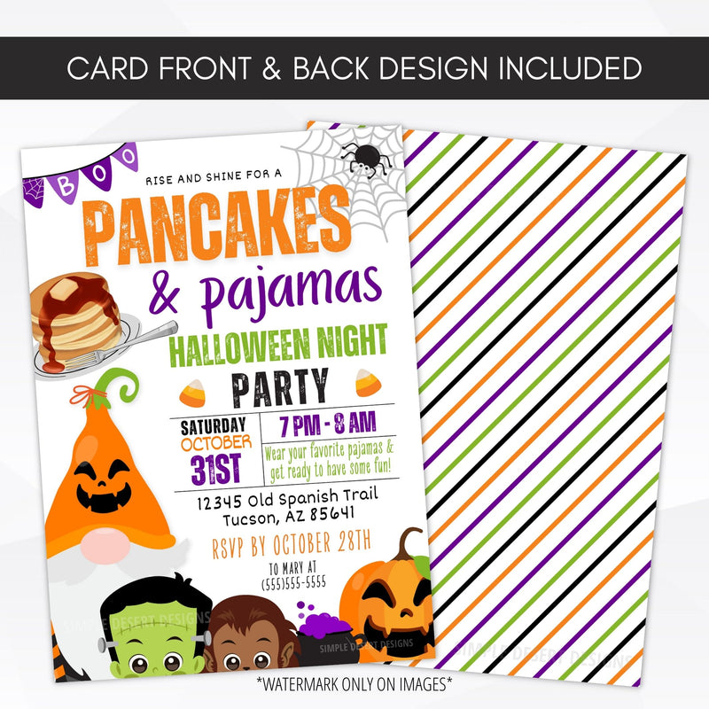 kids halloween party invitation