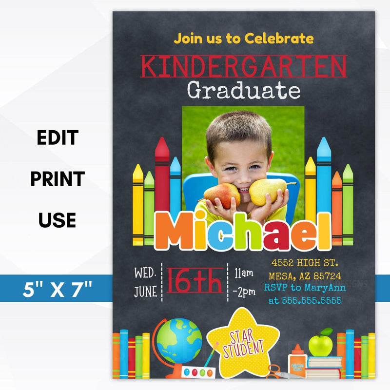 preschool graduation invitation