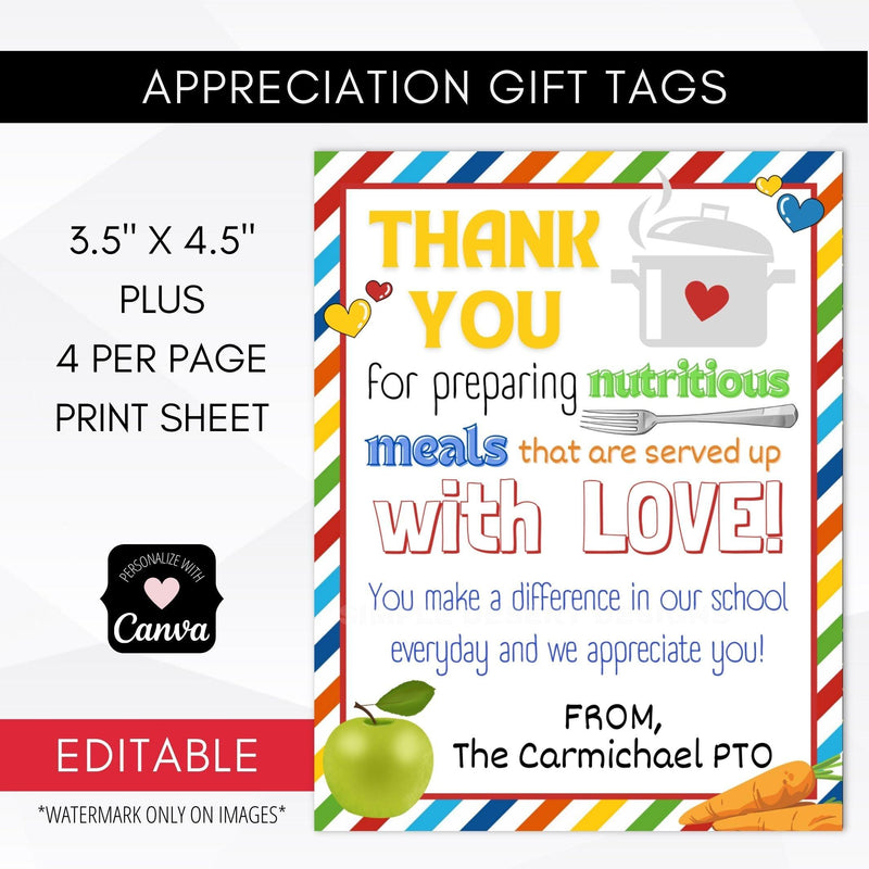 Kitchen Staff Appreciation Tag Simple Desert Designs Kitchen Staff Appreciation Tag Simple Desert Designs