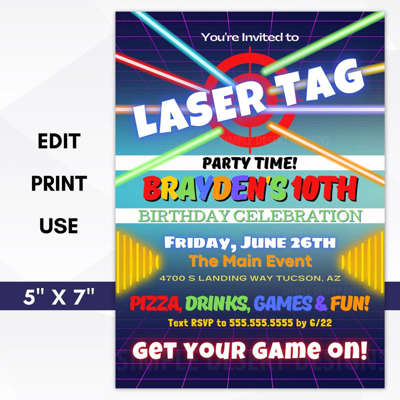 laser tag birthday party