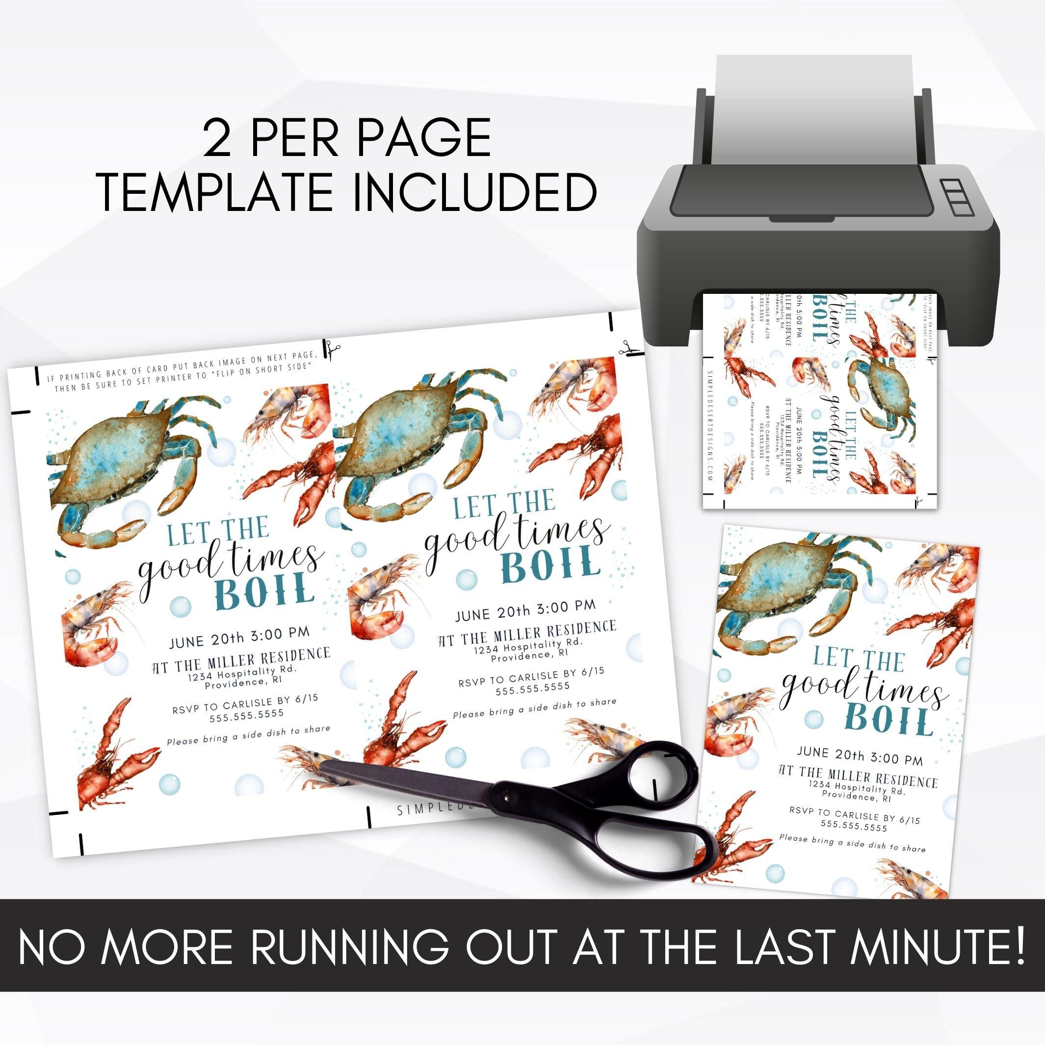 low country boil invitation