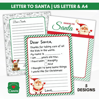 letter to santa printable template