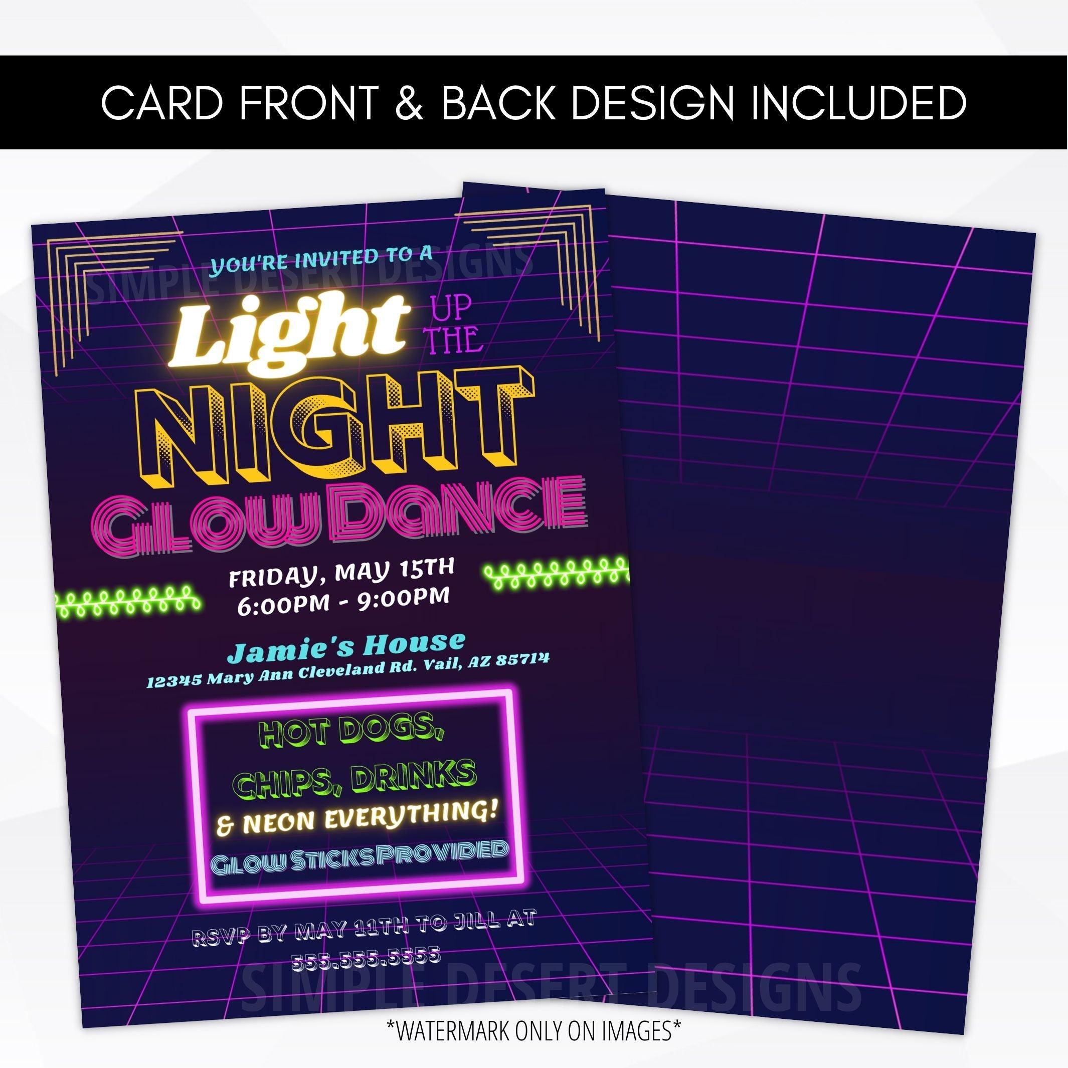 neon dance theme