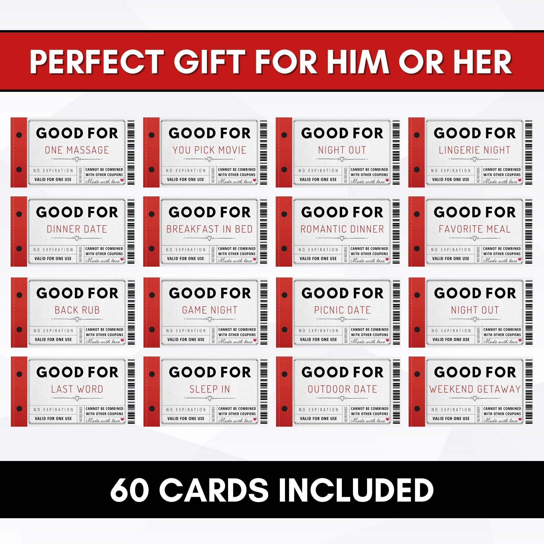 love coupons couples games gift