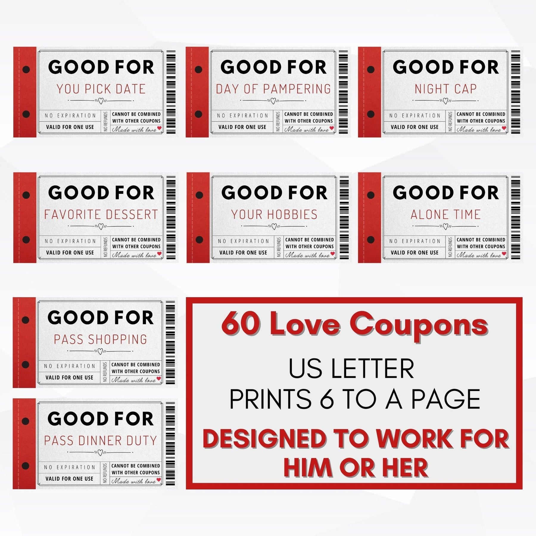 Boyfriend Girlfriend Love Coupons Gift Simple Desert Designs Boyfriend Girlfriend Love Coupons Gift Simple Desert Designs
