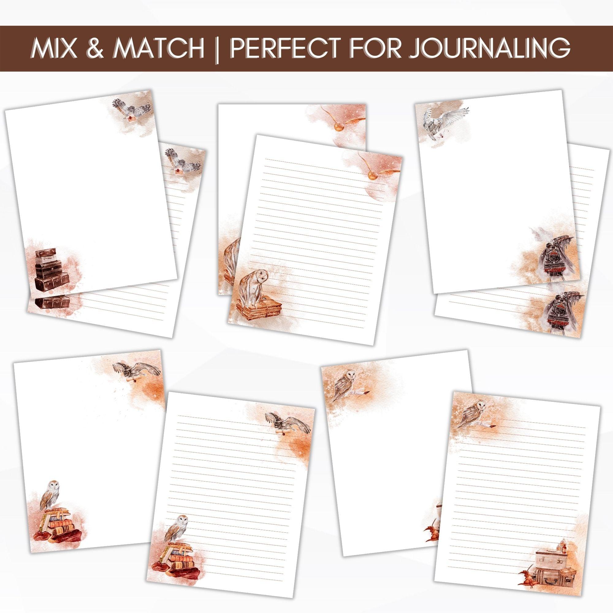 wizarding world stationery paper set printable