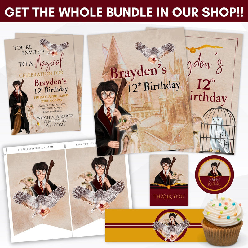 Editable, Personalized Wizard Birthday Party Invitation Wizard Template,  Invitation Letter -  Canada