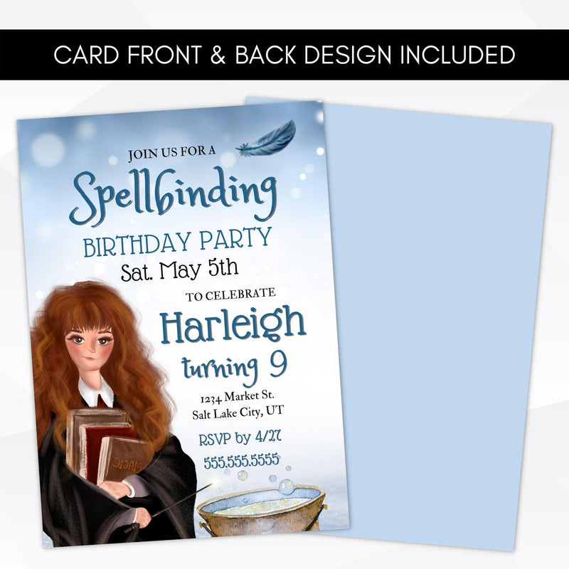 editable magical birthday invite template