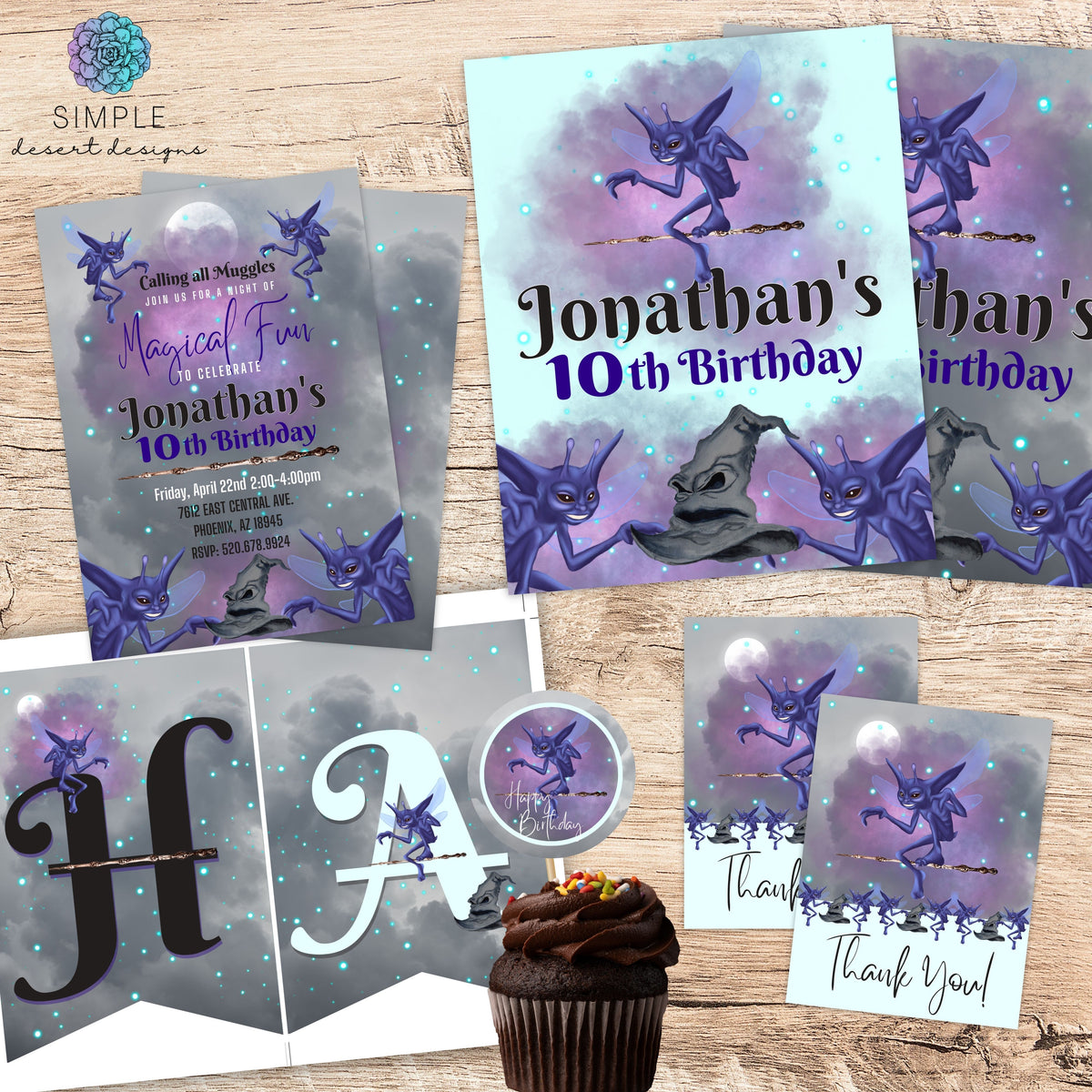 Pixie Birthday Party Decor Bundle - Simple Desert Designs