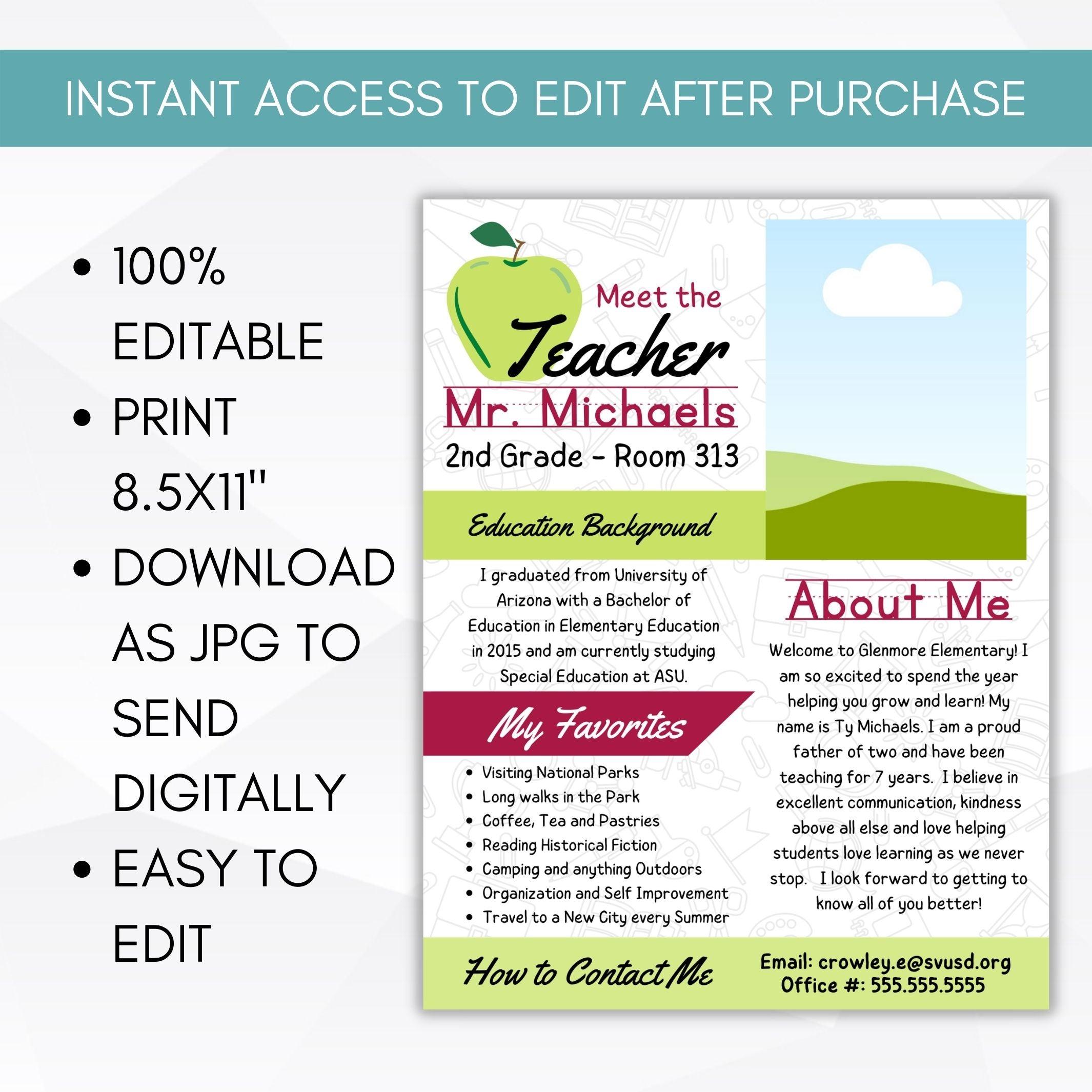 printable back to school note